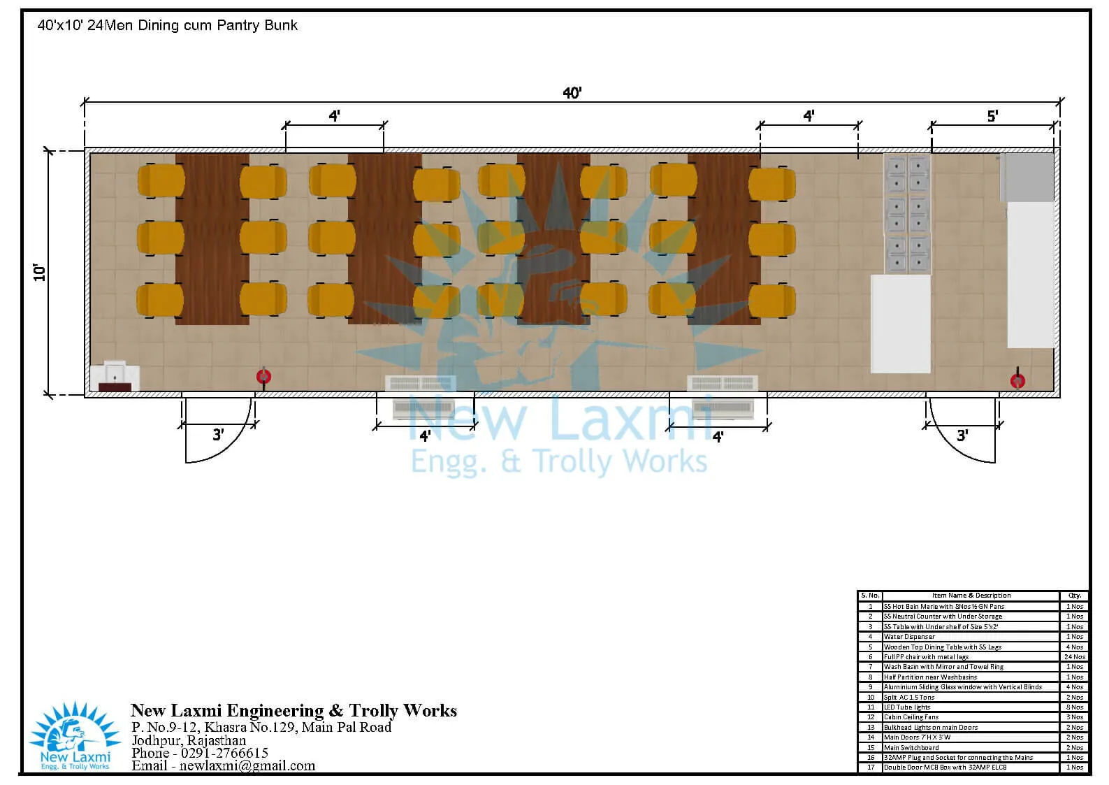 Office Cabin Layout